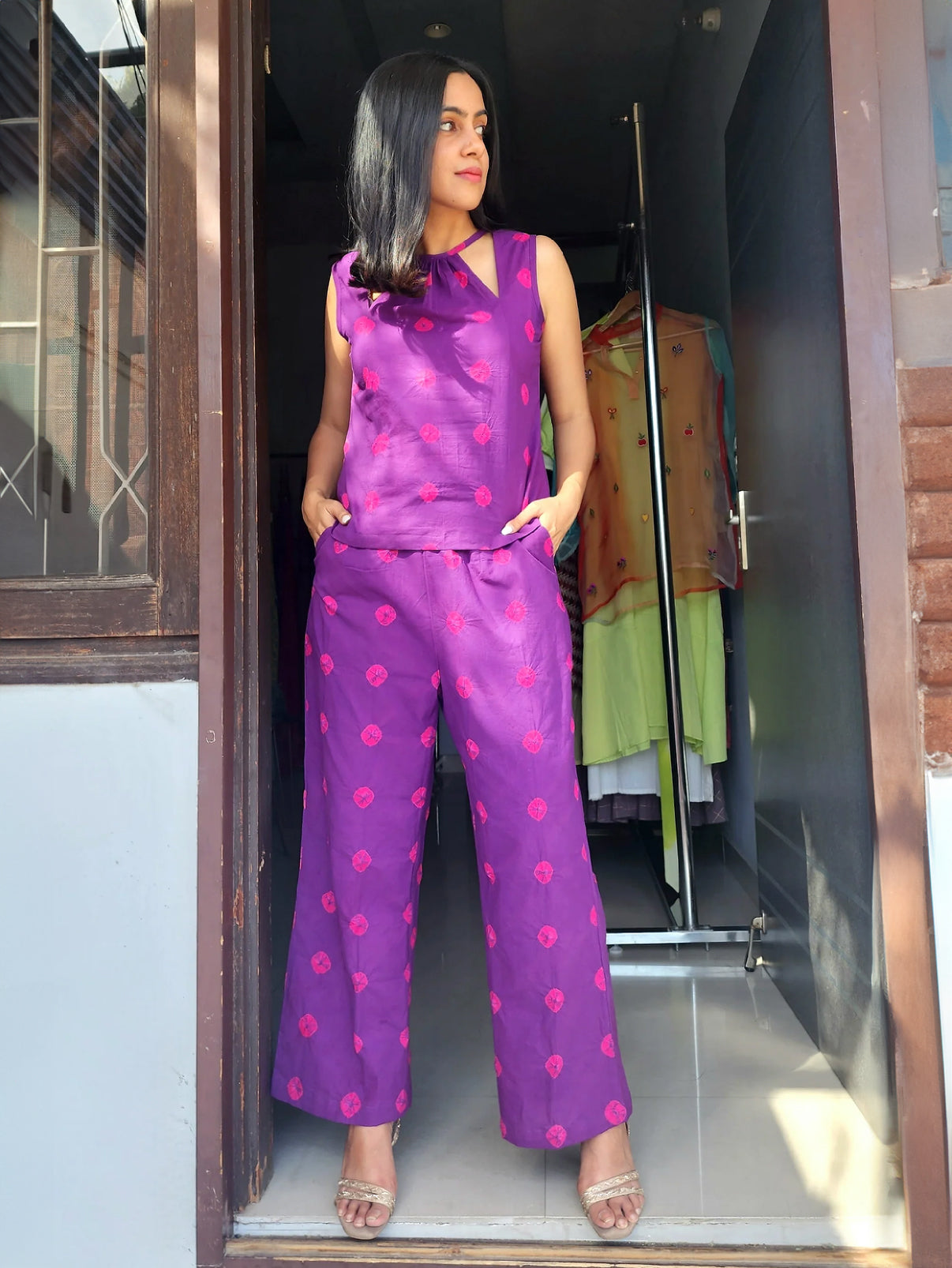Bandhani Tie & Dye Co-ord set – CYUINDIA