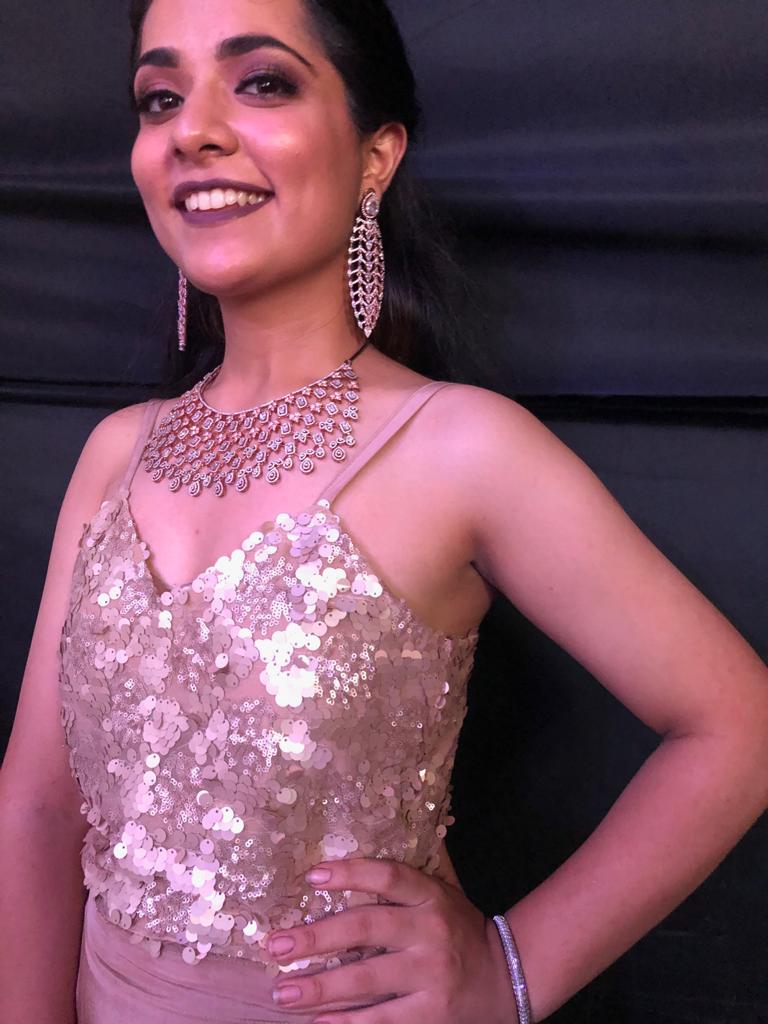 Rose Gold Sequins Gown