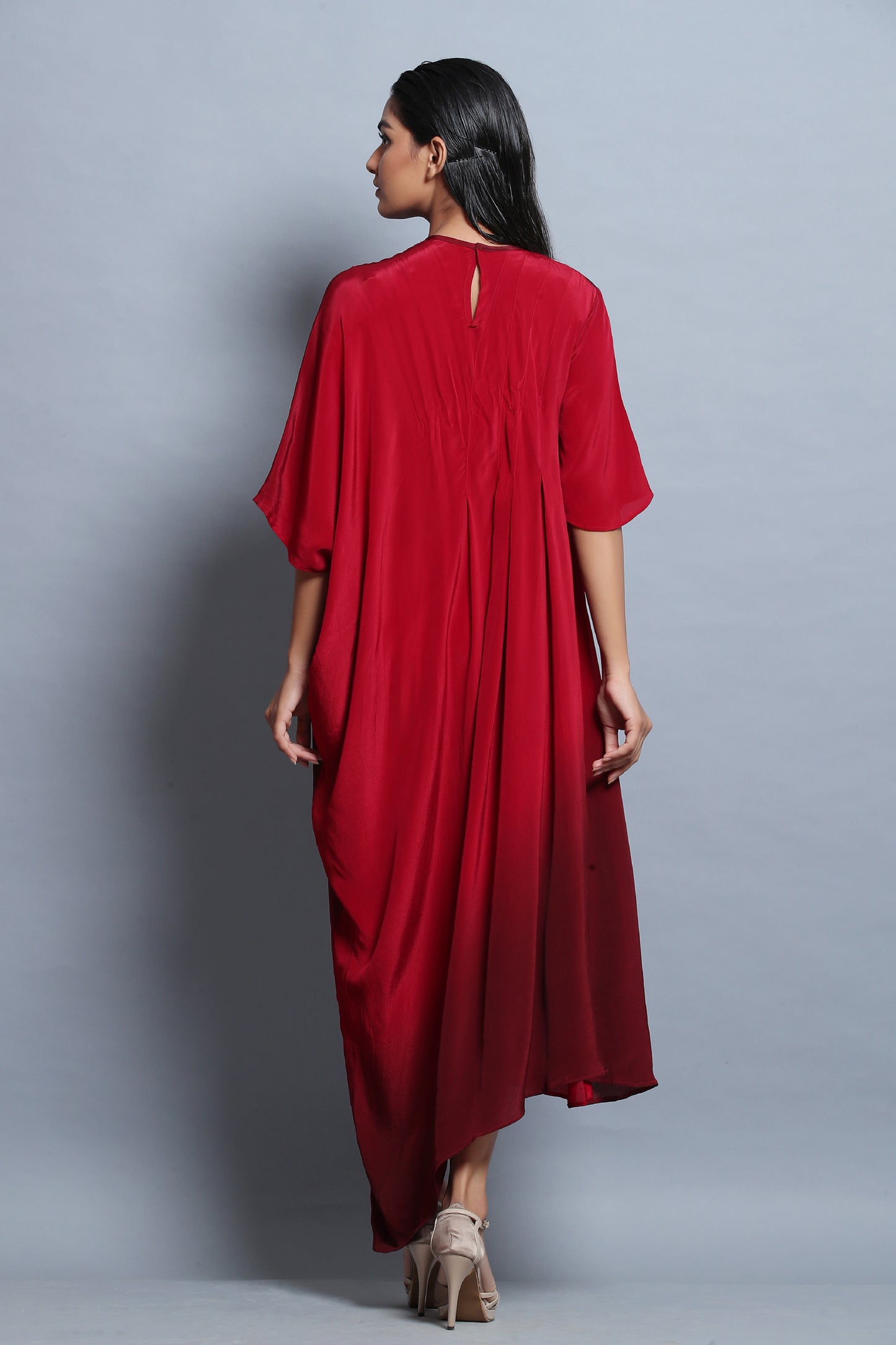 Ombre Asymmetric Cocktail Dress