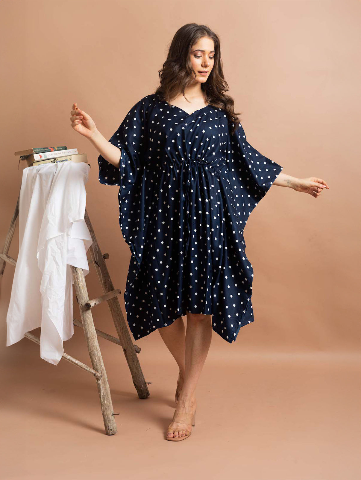 Blue Polka Dots Kaftan