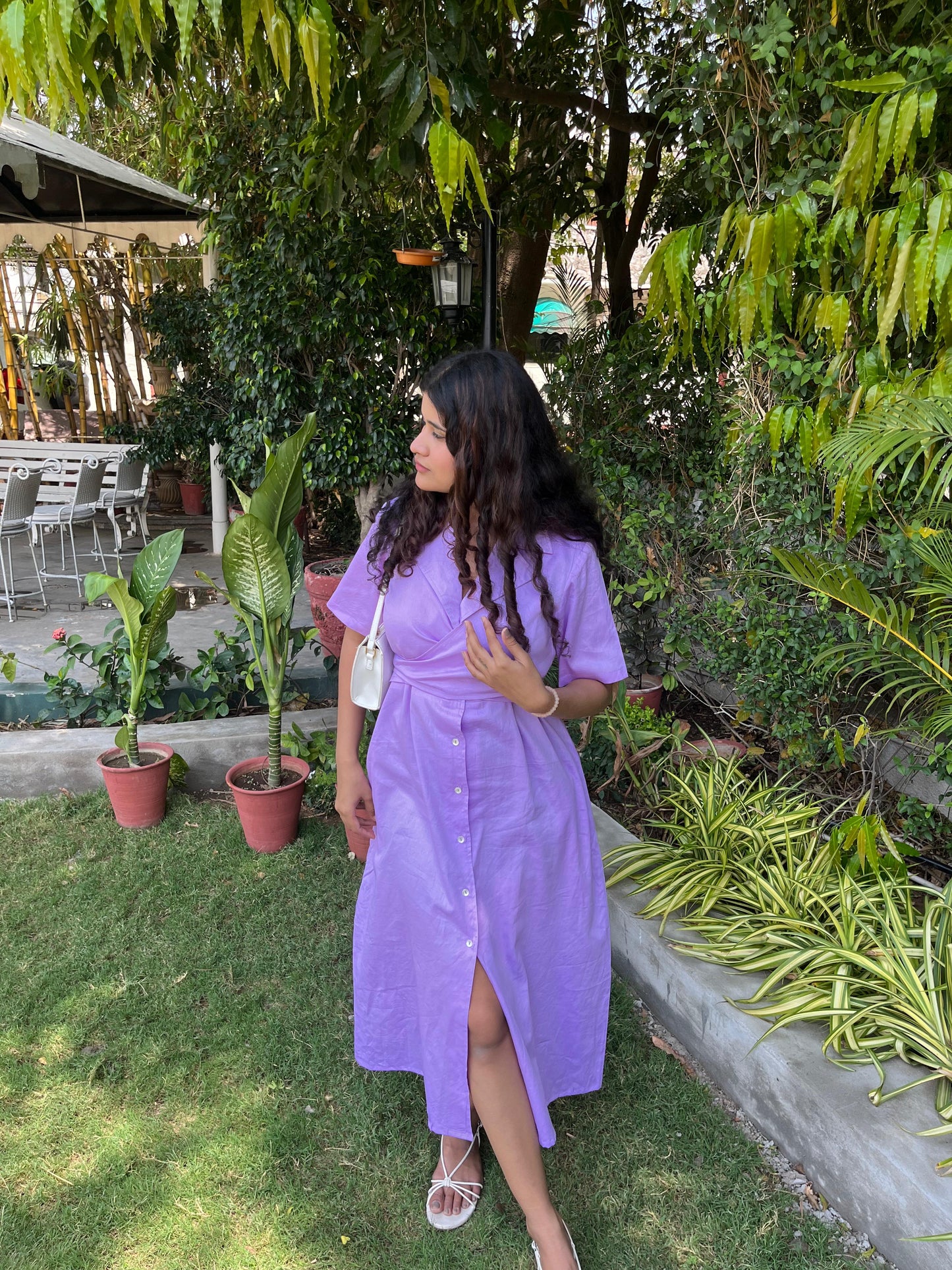Lavender Knotted midi