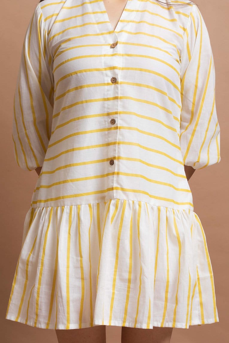 Yellow Sunshine Short Dress