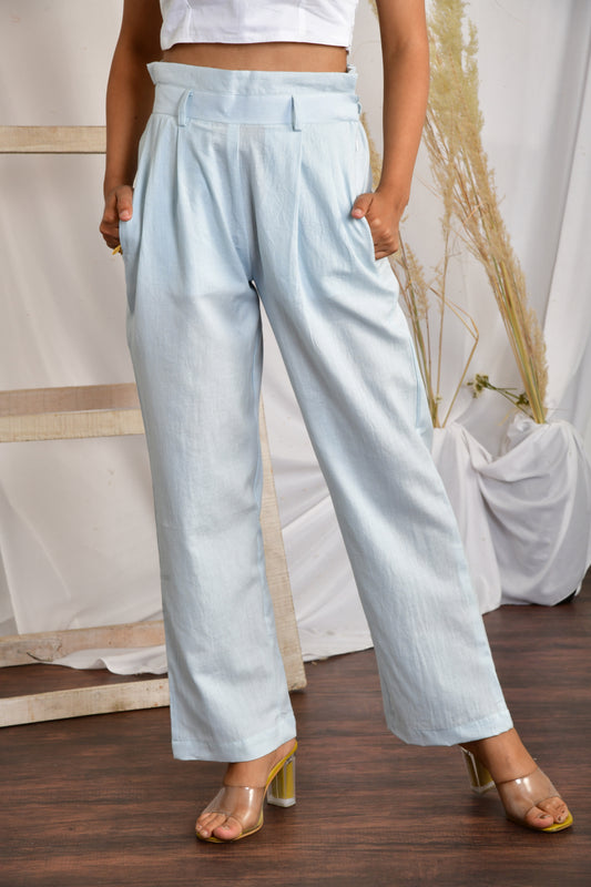 Powder Blue Parallel Pants