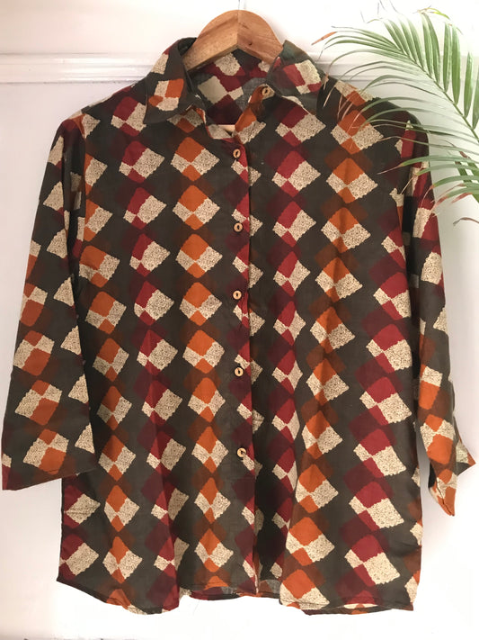 Brown Checks Shirt