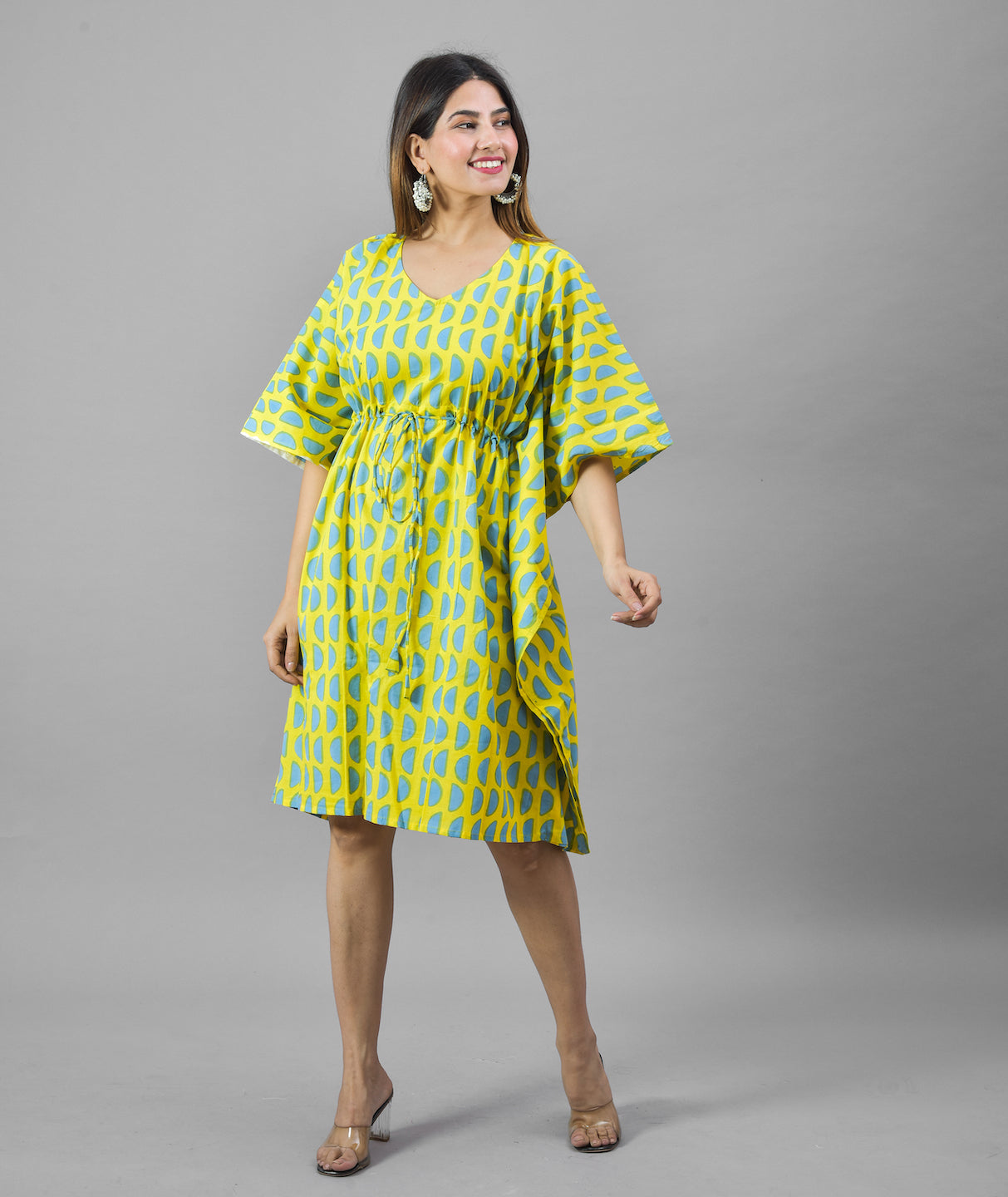 Half Circle Block Printed Kaftan